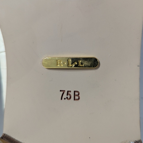 Ralph Lauren Brindy Snakeskin loafer - cream - size 7.5B *minor imperfection - Picture 12 of 13